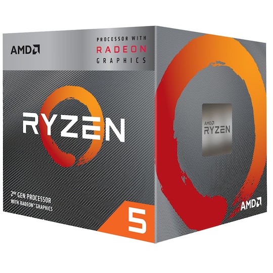 AMD Ryzen™ 5 3400G APU prosessori RX Vega 11 grafiikalla (box)