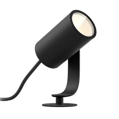 Philips Hue Lily ulkovalaisin piikillä musta 1x8W