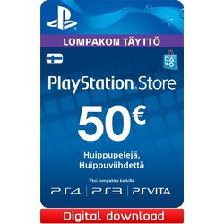 PlayStation Store PSN lompakon täyttö 50 EUR