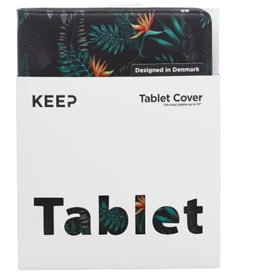 KEEP Universal 10" tabletin suojakotelo (oranssi kukka)