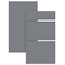Epoq Trend ylälaatikon etuosa 40x35 keittiöön (Dark Grey)