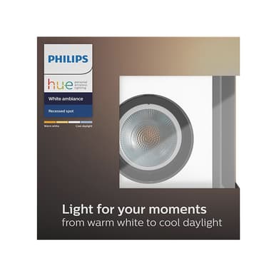 Philips Hue White ambiance Milliskin spottivalo (alum.)