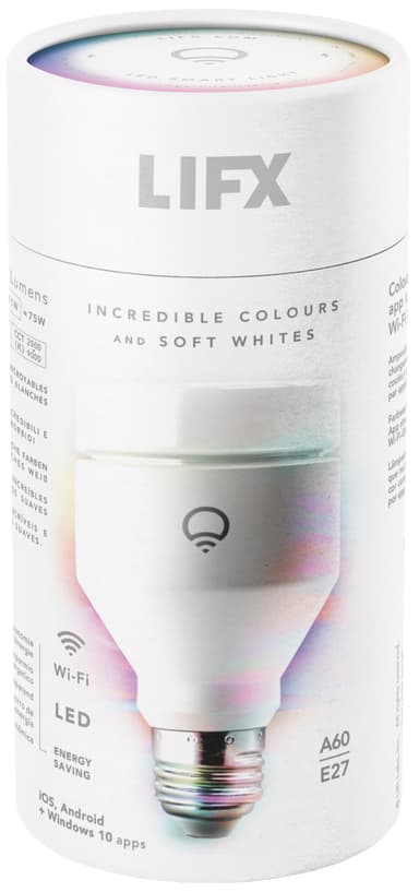 LIFX WiFi Smart RGB LED lamppu (E27)