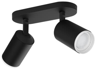 Philips Hue Fugato spottivalo musta  2x5.7W 230V