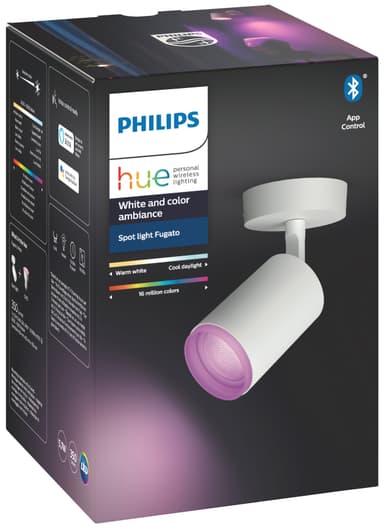 Philips Hue Fugato spottivalo valkoinen 1x5.7W 230V
