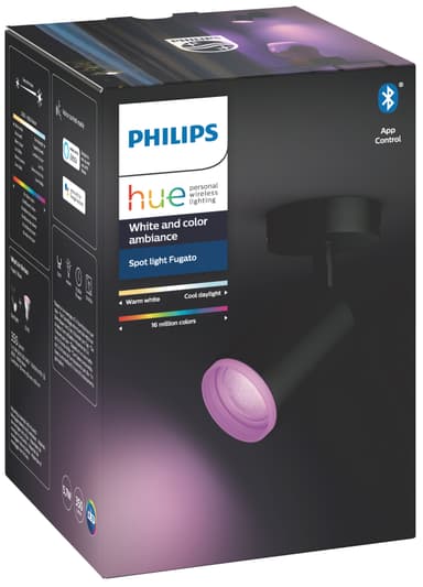 Philips Hue Fugato spottivalo 1x5.7W 230V musta