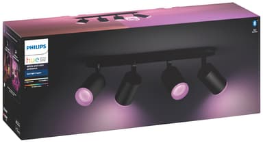 Philips Hue Fugato spottivalo musta  4x5.7W 230V