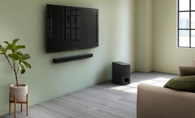 Sony HT-S350 soundbar ja langaton bassokaiutin