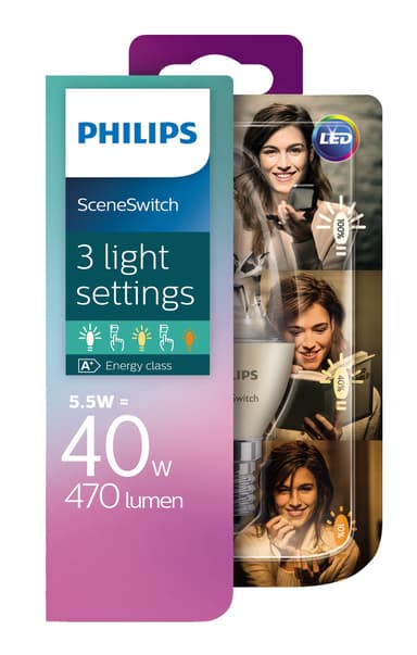 Philips Scene Switch LED-valo 5,5W E14