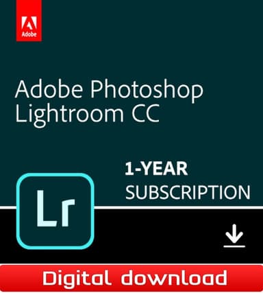 Adobe Lightroom CC - 1 vuoden tilaus - PC Windows, macOS