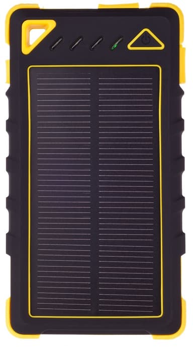 GreyLime Power Solar, 8000 mAh varavirtalähde, 1,2W aurinko laturi, Keltainen