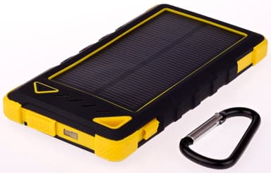 GreyLime Power Solar, 8000 mAh varavirtalähde, 1,2W aurinko laturi, Keltainen