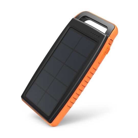 RAVPower Solar 15000 mAh ulko- Varavirtalähde, Musta/Oranssi