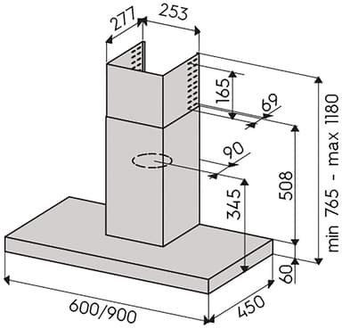 Savo liesituuletin C-6506-S 60 cm teräs