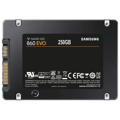 Samsung 860 EVO 2,5" SSD-muisti (250 GB)