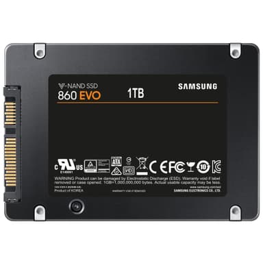 Samsung 860 EVO 2,5" SSD-muisti (1 TB)