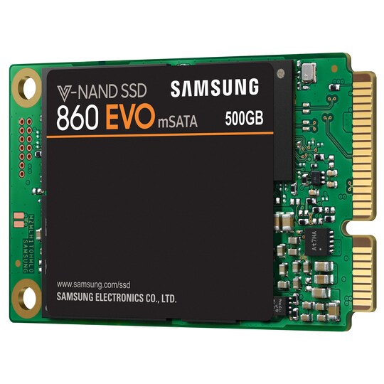Samsung 860 EVO 2,5" mSATA SSD-muisti (500 GB)