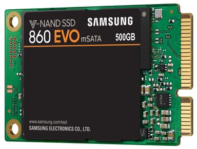Samsung 860 EVO 2,5" mSATA SSD-muisti (500 GB)