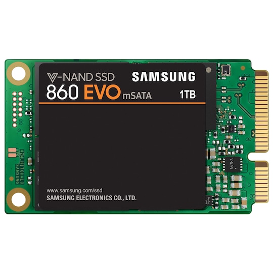 Samsung 860 EVO 2,5" mSATA SSD-muisti (1 TB)