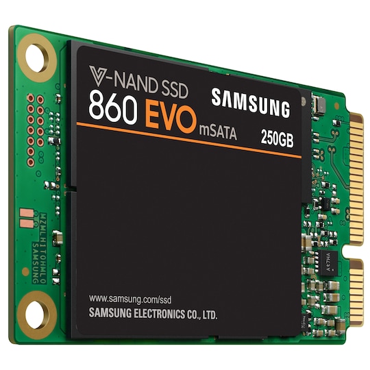 Samsung 860 EVO 2,5" mSATA SSD-muisti (250 GB)