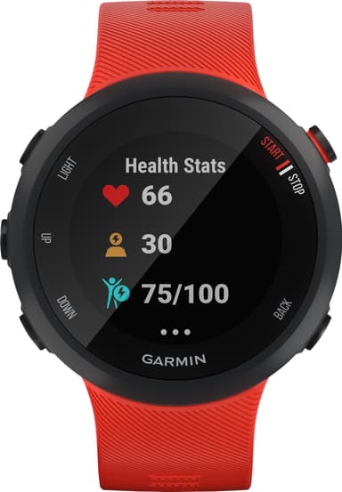 Garmin Forerunner 45 L urheilukello (musta/punainen)