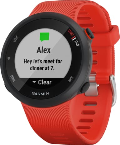 Garmin Forerunner 45 L urheilukello (musta/punainen)