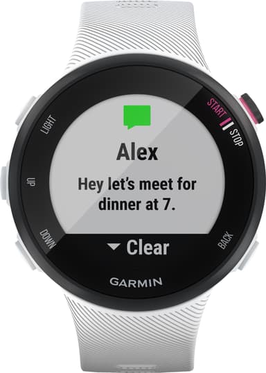 Garmin Forerunner 45 S urheilukello (musta/valkoinen)