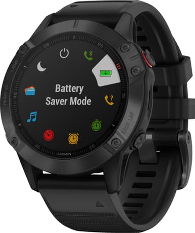 Garmin Fenix 6 Pro urheilukello 47 mm (harmaa/musta)