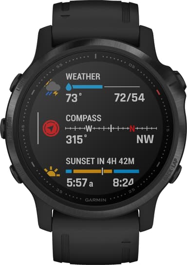 Garmin Fenix 6s Pro urheilukello 42 mm (musta)