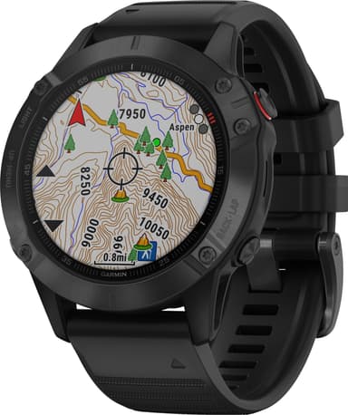 Garmin Fenix 6 Pro urheilukello 47 mm (harmaa/musta)