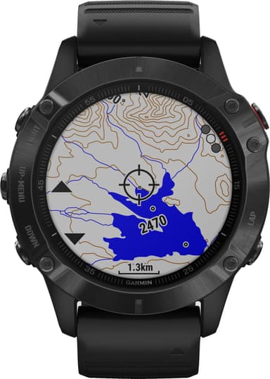 Garmin Fenix 6 Pro urheilukello 47 mm (harmaa/musta)