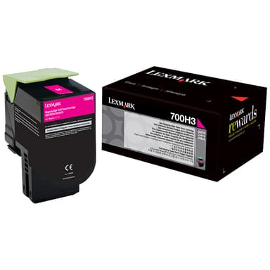 Lexmark 700H3 XL värikasetti (magenta)