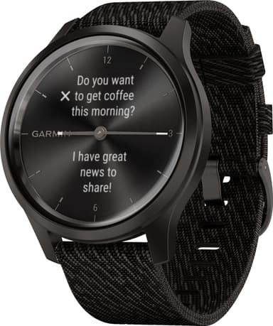 Garmin Vivomove Style hybridiälykello (tummanharmaa)