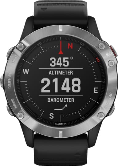 Garmin Fenix 6 urheilukello 47 mm (hopea/musta)