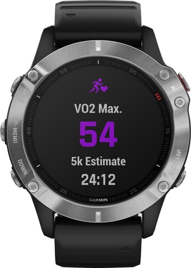 Garmin Fenix 6 urheilukello 47 mm (hopea/musta)