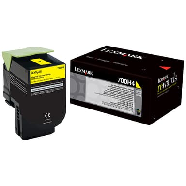 Lexmark 700H4 XL värikasetti (keltainen)