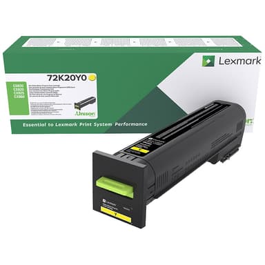 Lexmark 72K20Y0 keltainen mustekasetti (palautettava)