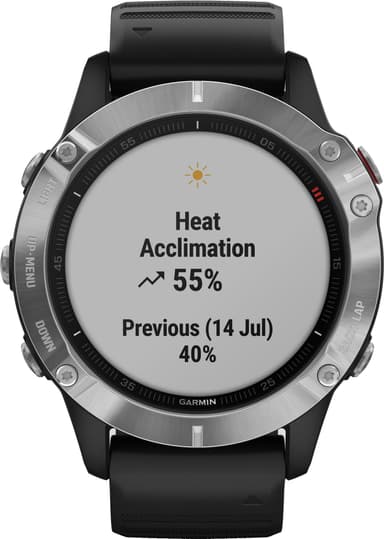 Garmin Fenix 6 urheilukello 47 mm (hopea/musta)