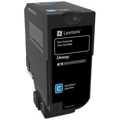 Lexmark 74C20C0 syaani mustekasetti (palautettava)
