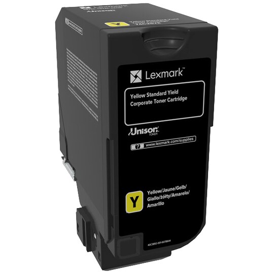 Lexmark 74C2SY0 keltainen värikasetti (palautettava)