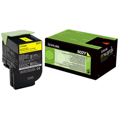 Lexmark 802Y keltainen värikasetti (palautettava)