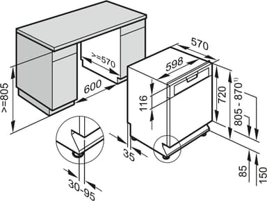 Miele Jubilee astianpesukone G4930SCU (valkoinen)