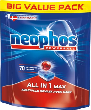 Neophos All In One Max Powerball konetiskitabletit (70 kpl) 3080519