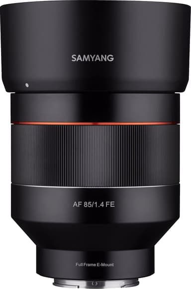 Samyang AF 85 mm f/1.4 FE teleobjektiivi