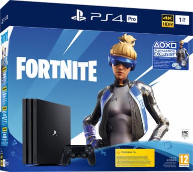 PlayStation 4 Pro 1 TB + Fortnite-peli