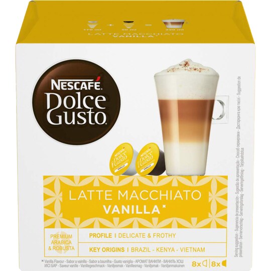 Nescafè Dolce Gusto Vanilla Latte Macchiato kahvikapselit