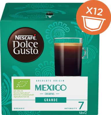 Nescafé Dolce Gusto Mexico Grande Organic kahvikapselit 12379395