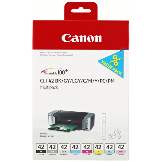 Canon CLI-42 mustekasetti (8 värin monipakkaus)