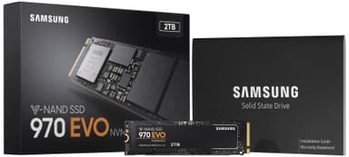 Samsung 970 EVO sisäinen M.2 SSD (2 TB)