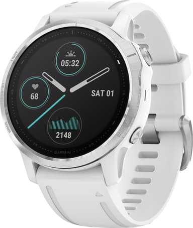 Garmin Fenix 6s urheilukello 42 mm (hopea/valkoinen)